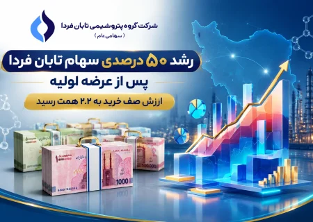 رشد ۵۰ درصدی سهام تابان فردا پس از عرضه اولیه