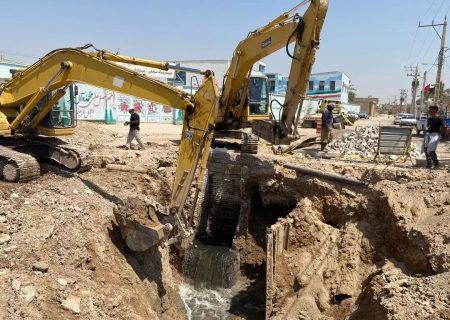 تکمیل پروژه شبکه فاضلاب حمیدیه و ملاثانی به همت نفت