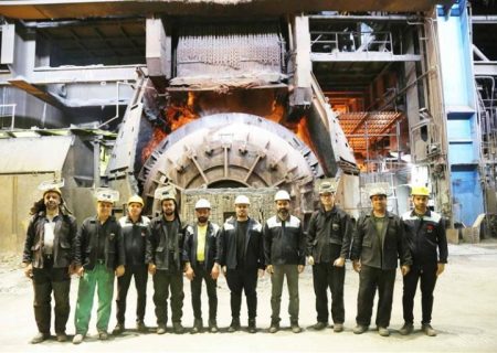 ثبت ركورد جدید نسوز كنورتور فولادسازی با ۴۱۴۱ ذوب