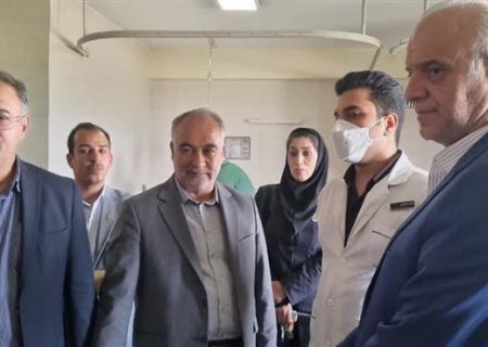بازدید از بیمارستان شهید مطهری ذوب‌آهن و عیادت از بیماران در آستانه عید غدیر