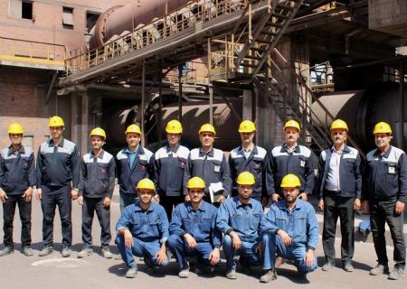 پخت موفق منیزیت در كوره‌ دوار كارگاه پخت دولومیت توسط متخصصان ذوب‌آهن اصفهان