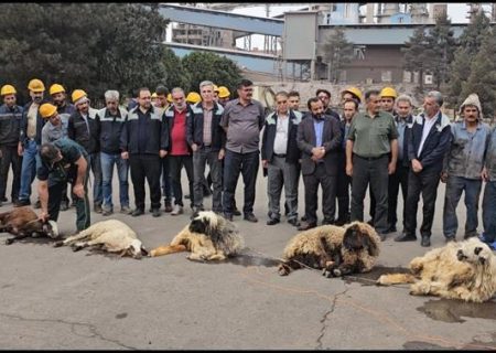 آیین معنوی بدرقه محموله موكب شهدای ذوب‌آهن اصفهان برگزار شد